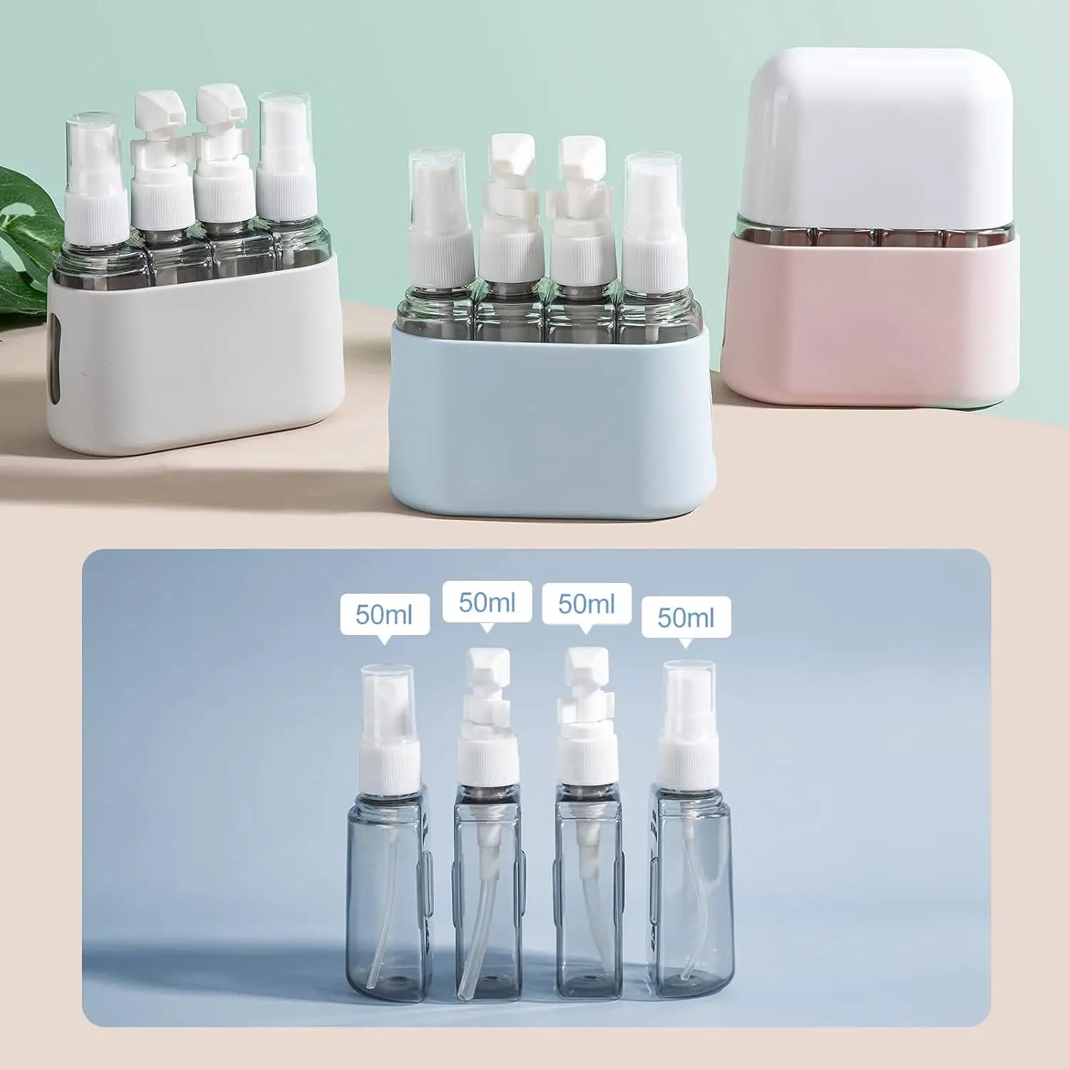 4pcs 50ml Travel Bottle Set